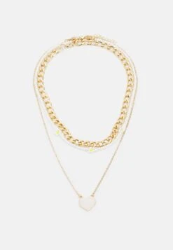 ONLY Onlgerda Seashell Necklace 3-Pack - Ketting - Gold-Coloured