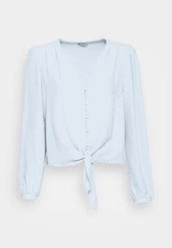 ONLY Onlmette Knot- Blouse - Cashmere Blue -ONLY Winkel 02676c55b54f4f5dbc1e29ee3b2345d2