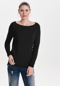 ONLY Onlmila Lacy L S Long- Trui - Black