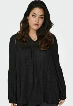 ONLY CARMAKOMA Carneel Ls V Neck- Blouse - Black -ONLY Winkel 08f2145c573c45b68f824f10b074bd95