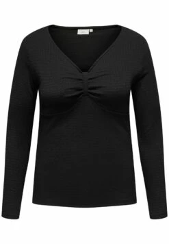 ONLY CARMAKOMA V-Ausschnitt - Longsleeve - Black