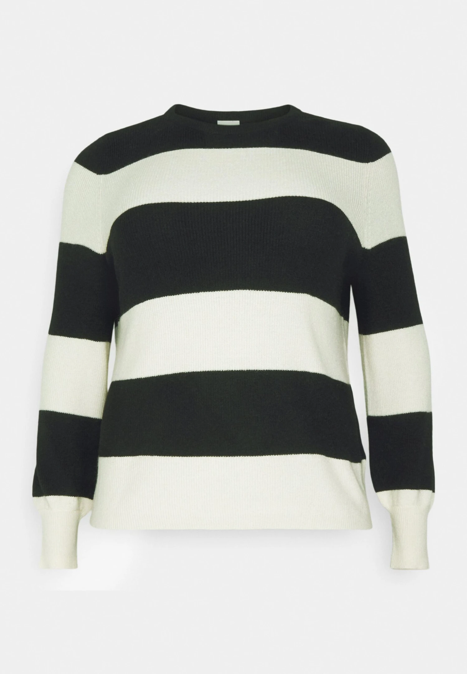 ONLY CARMAKOMA Carnew Daria Plus Size - Trui - Black/White/Gray Melange 6 ONLY CARMAKOMA Carnew Daria Plus Size - Trui - Black/White/Gray Melange - Afbeelding 4