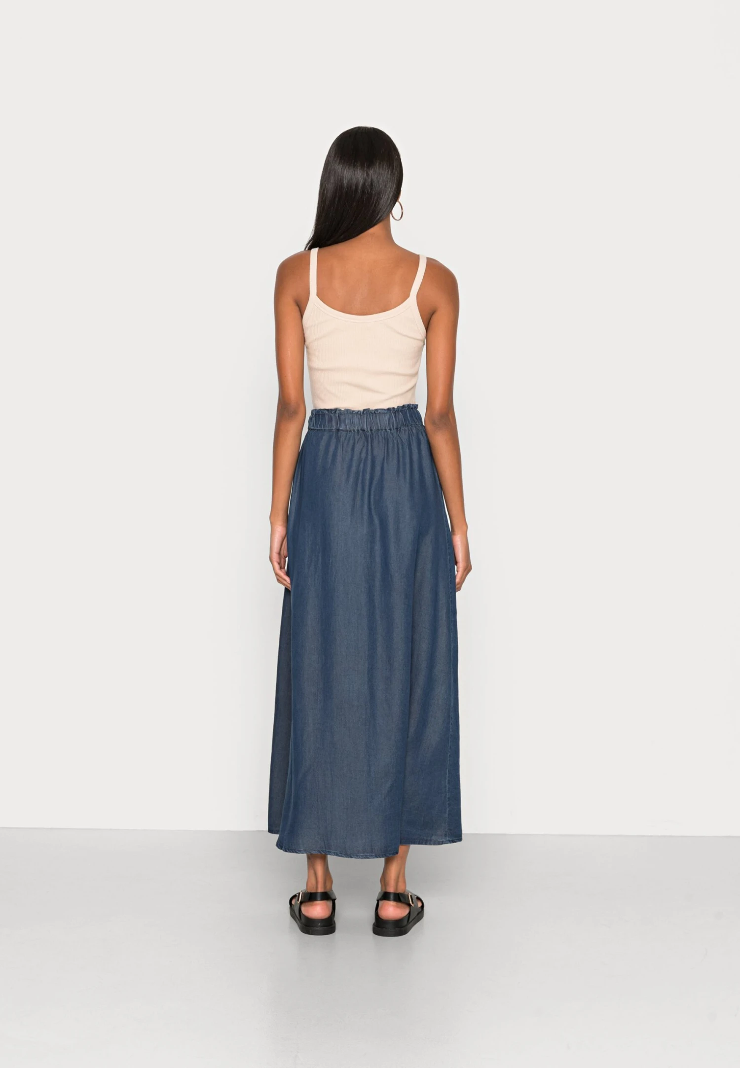 ONLY Onlpema Venedig Life - Maxirok - Dark Blue Denim 5 ONLY Onlpema Venedig Life - Maxirok - Dark Blue Denim - Afbeelding 3