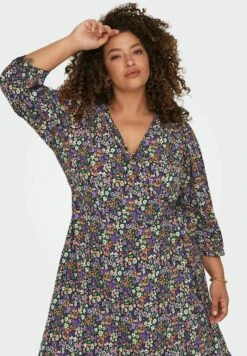 ONLY CARMAKOMA Midi Curvy Wickel - Jurk - Black -ONLY Winkel 17f81e86755f4cdd8a7a4f71974c0625