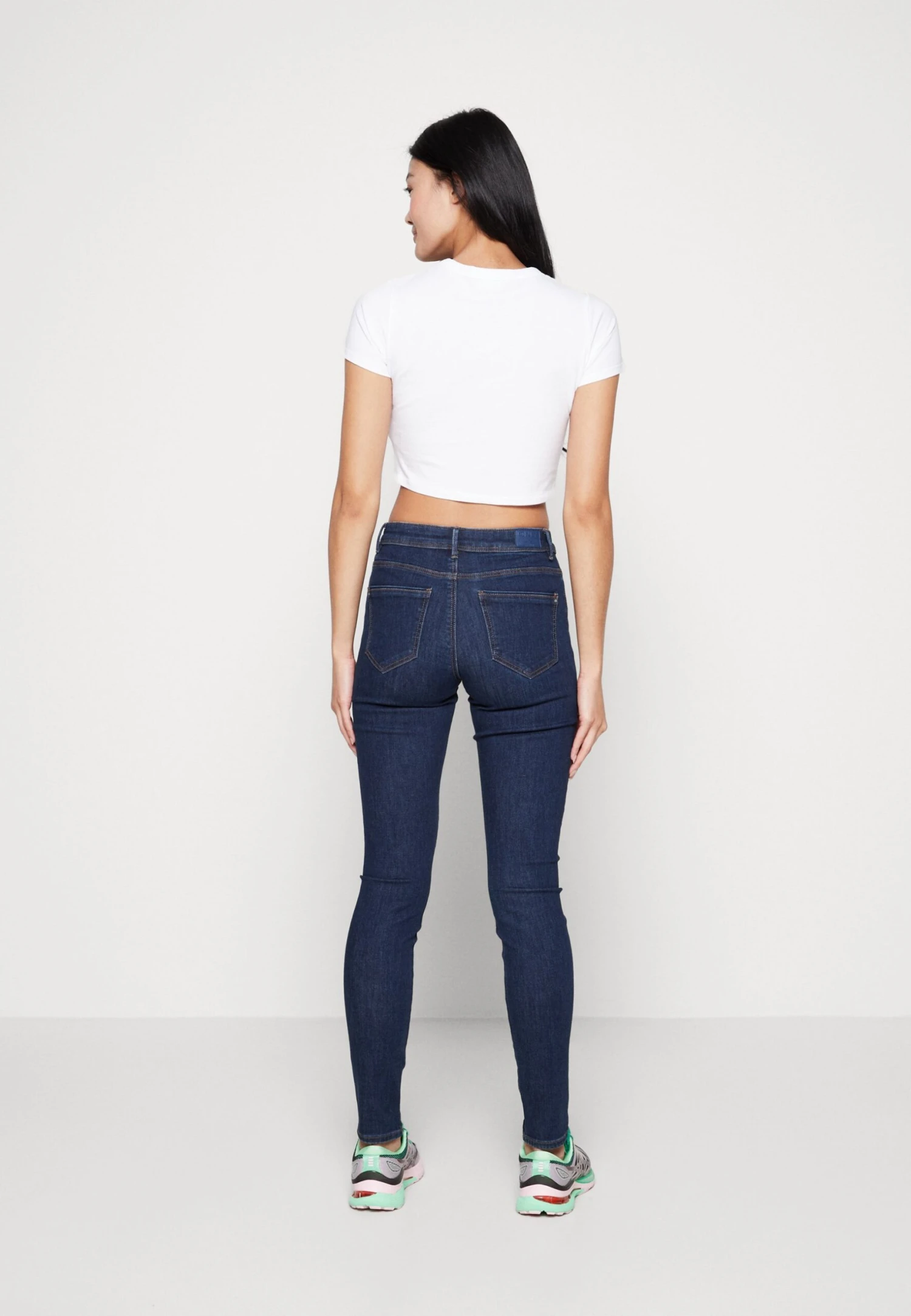 ONLY Onlwauw - Jeans Skinny Fit - Dark Blue Denim 5 ONLY Onlwauw - Jeans Skinny Fit - Dark Blue Denim - Afbeelding 3
