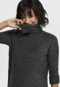 ONLY Onljana L/S Cowlneck- Gebreide Jurk -Grey -ONLY Winkel 22872991890f44339a90de5566dacece