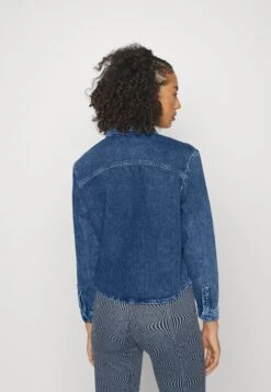 ONLY Onlannabel LifeFrill Shirt- Overhemdblouse - Medium Blue Denim -ONLY Winkel 293650fd407348099257d3d4075f38d0