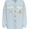 ONLY Patchwork - Overhemdblouse - Light Blue Denim -ONLY Winkel 2c61d8eb94984ff6ae7af0e7f5bce48f