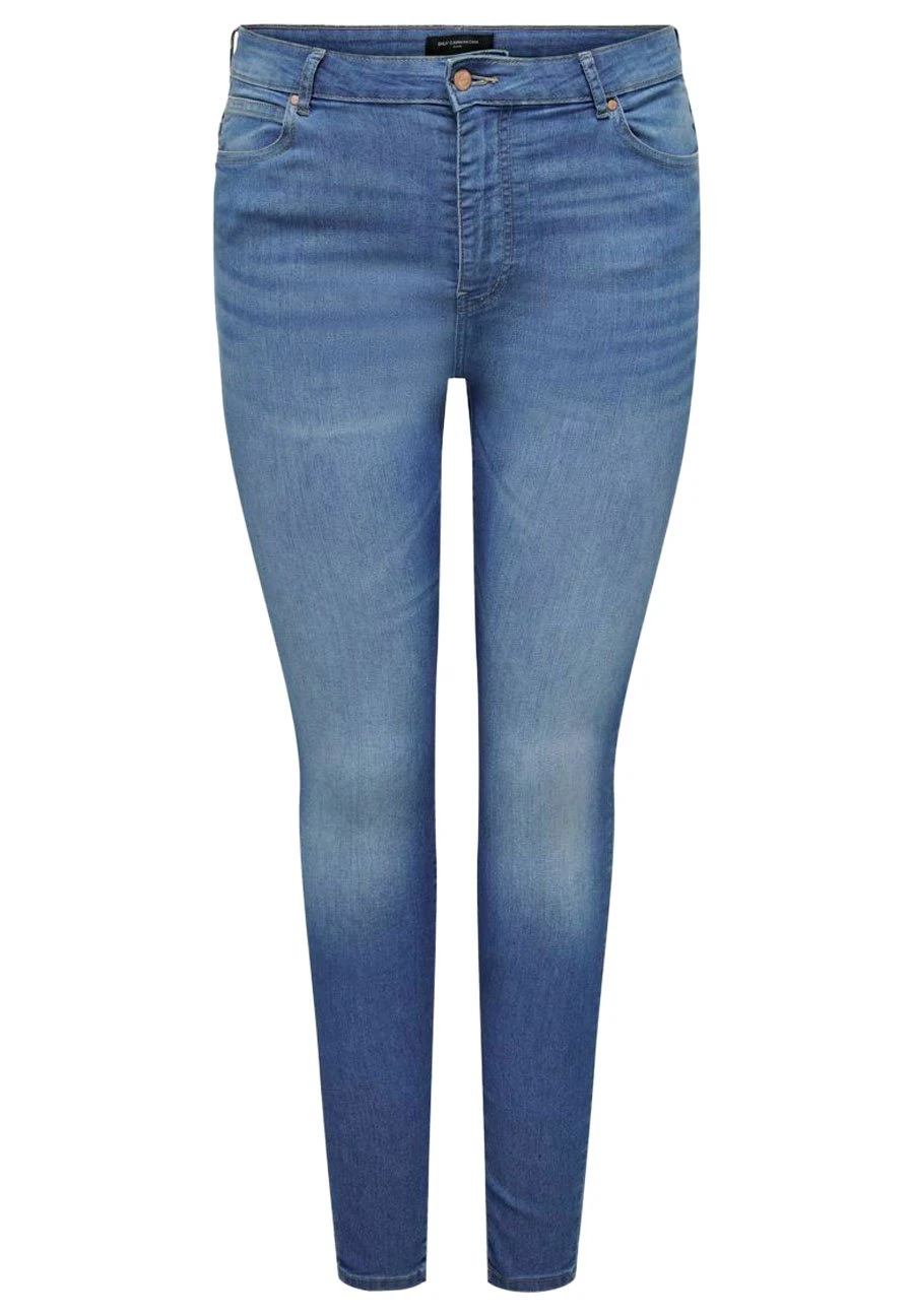ONLY CARMAKOMA Curvy Carflake High Waist - Jeans Skinny Fit - Medium Blue Denim 8 ONLY CARMAKOMA Curvy Carflake High Waist - Jeans Skinny Fit - Medium Blue Denim - Afbeelding 6