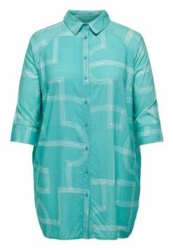 ONLY CARMAKOMA Curvy Lange - Overhemdblouse - Baltic