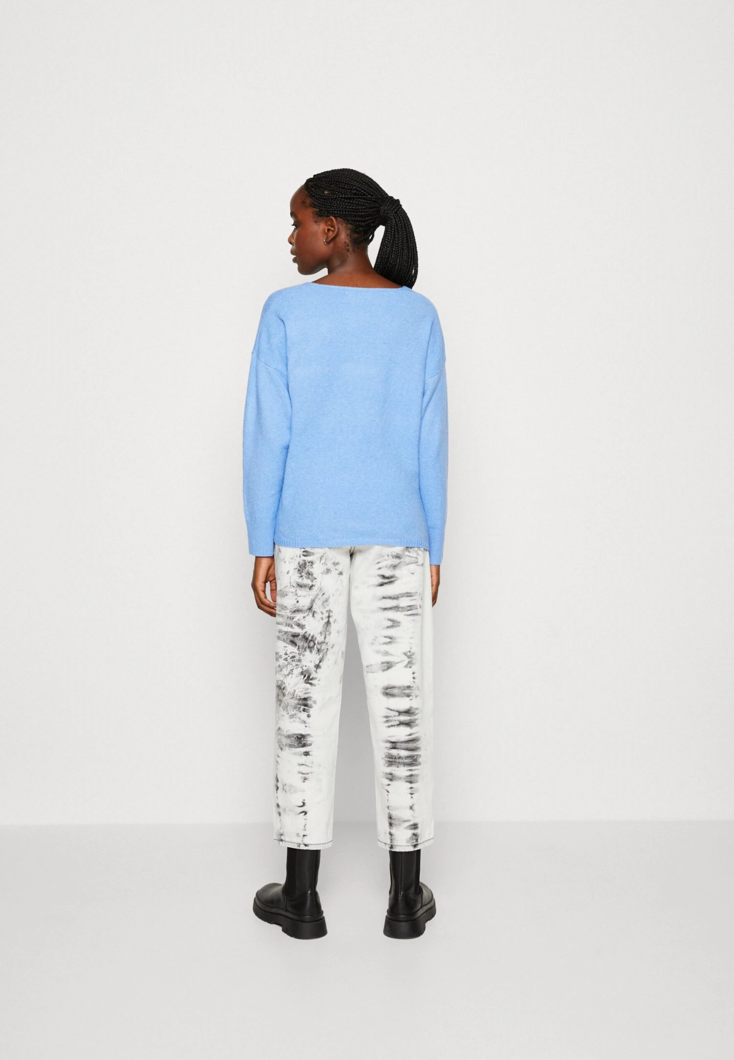 ONLY Onlrica Life V Neck- Trui - Provence Melange 5 ONLY Onlrica Life V Neck- Trui - Provence Melange - Afbeelding 3