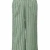 ONLY CARMAKOMA Gestreifte - Broek - Sage Green