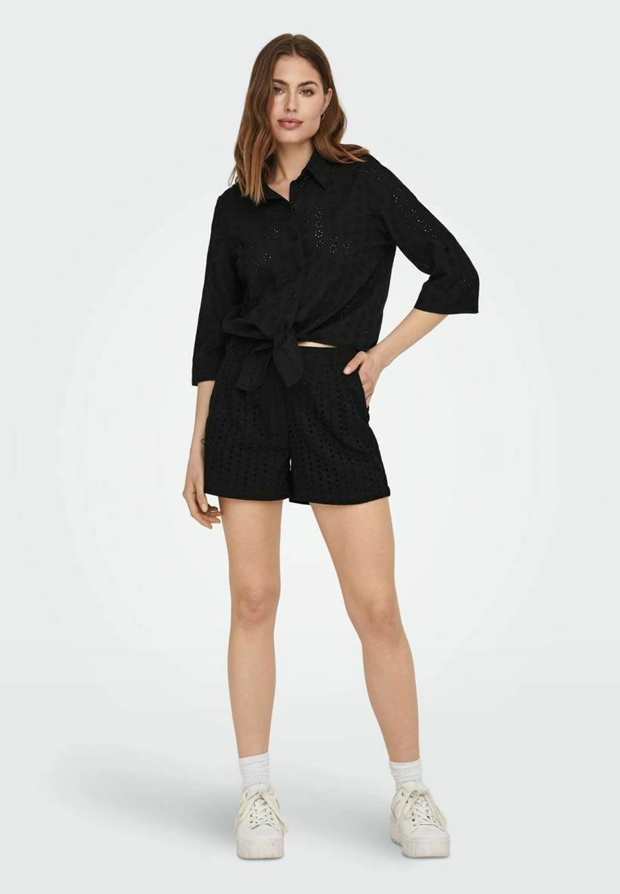 ONLY Geknotete - Overhemdblouse - Black 4 ONLY Geknotete - Overhemdblouse - Black - Afbeelding 2