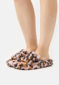 ONLY Shoes Onlharper Teddy Slide - Pantoffels - Light Pink/Brown