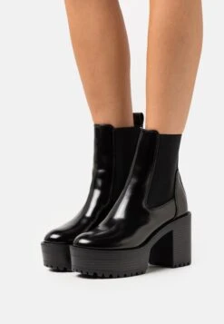 ONLY Shoes Onltasha Bootie - Enkellaarsjes Met Plateauzool - Black