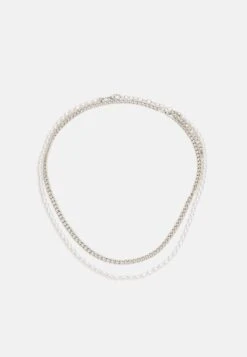 ONLY Onlpearly Necklace 2 Pack - Ketting - Silver-Coloured