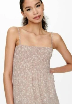 ONLY Gesmoktes - Maxi-Jurk - Adobe Rose -ONLY Winkel 4910be2e97504c729b4cb807dcf3daa2