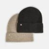 ONLY Onlbella Life Beanie 2 Pack - Muts - Pure Black