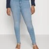ONLY CARMAKOMA Carwilly Reg - Jeans Skinny Fit - Light Blue Denim