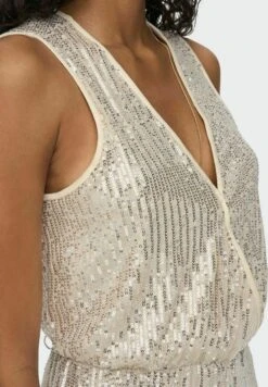 ONLY Pailletten - Jumpsuit - Ecru -ONLY Winkel 4cbe9a857cca4295b4f024ae8cbb5f7d