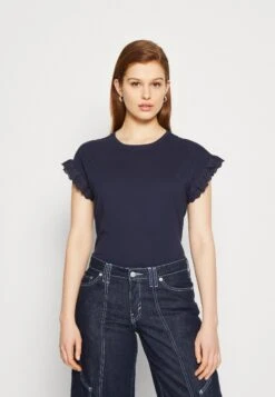 ONLY Onliris Emb- T-Shirt Print - Navy