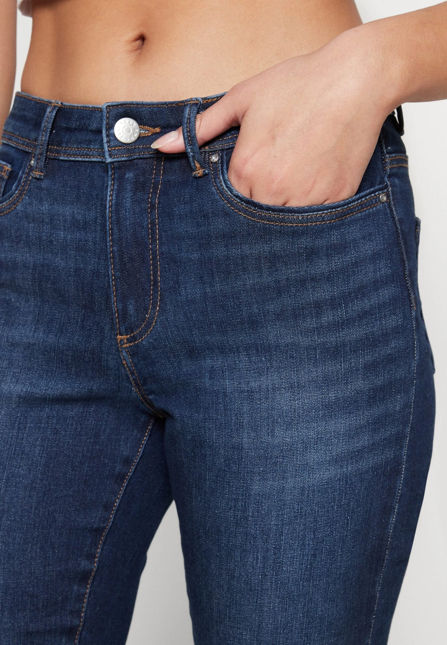 ONLY Onlwauw - Jeans Skinny Fit - Dark Blue Denim 8 ONLY Onlwauw - Jeans Skinny Fit - Dark Blue Denim - Afbeelding 6