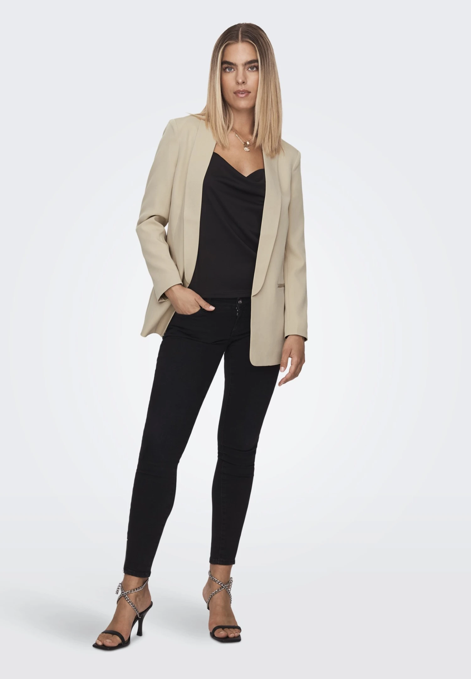 ONLY Fem Wov- Blazer - Irish Cream 4 ONLY Fem Wov- Blazer - Irish Cream - Afbeelding 2