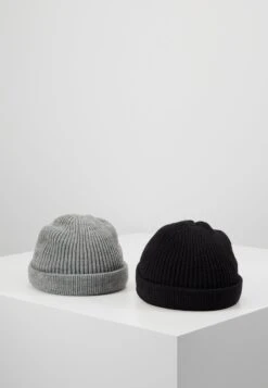 Only & Sons Onsshort Beanie 2 Pack - Muts - Black/Grey Melange
