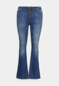 ONLY CARMAKOMA Carlaola Retro Flared - Bootcut Jeans - Medium Blue Denim