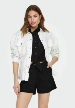 ONLY Brusttaschen - Spijkerjas - Bright White