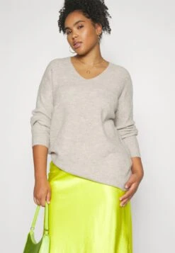 Onccamilla V-Neck- Trui - Pumice Stone Melange -ONLY Winkel 696cdebbb1d6412fb870f2ba7deabc69