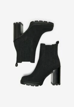 ONLY Shoes Einfarbiger - Enkellaarsjes Met Plateauzool - Black -ONLY Winkel 7000dfffd1724a78be60abbc47e97584