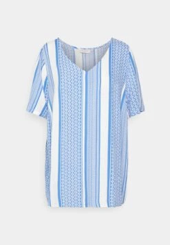 ONLY CARMAKOMA Carmarrakesh Top V Neck- T-Shirt Print - Ultramarine/W. Cloud Dancer 10 ONLY CARMAKOMA Carmarrakesh Top V Neck- T-Shirt Print - Ultramarine/W. Cloud Dancer -ONLY Winkel 732db2d3056a43bebd21256fd6a5e0f7