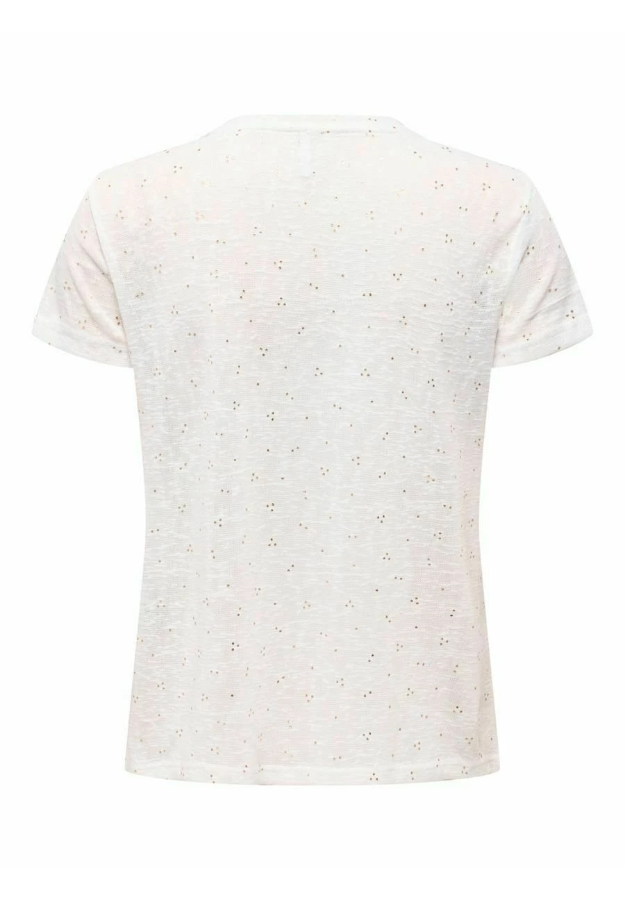 ONLY V-Ausschnitt - T-Shirt Print - Cloud Dancer 7 ONLY V-Ausschnitt - T-Shirt Print - Cloud Dancer - Afbeelding 5