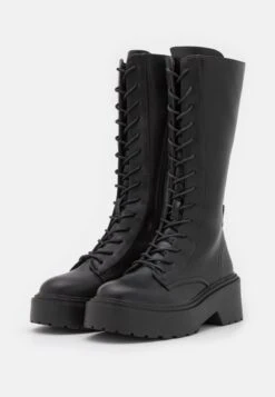 ONLY Shoes Onlbossi High Shaft Lace Up Boot - Veterlaarzen - Black -ONLY Winkel 7aed6ddbcd6a443db5963eba80d0b082