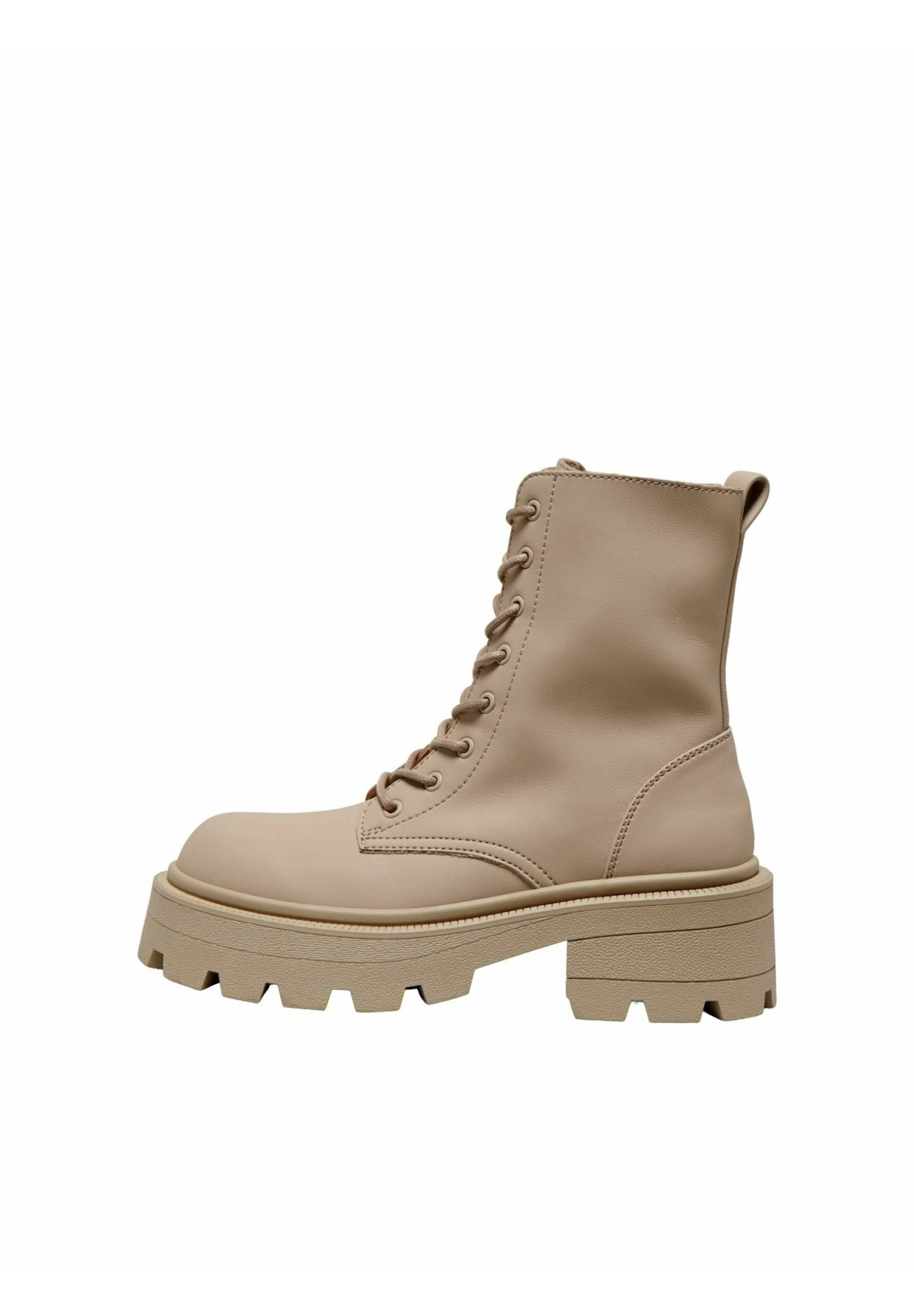 ONLY Shoes Einfarbige - Enkellaarsjes Met Plateauzool - Camel 3 ONLY Shoes Einfarbige - Enkellaarsjes Met Plateauzool - Camel