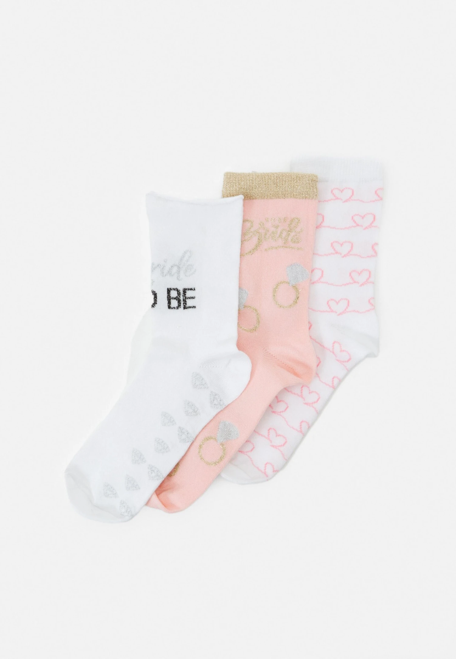 ONLY Onljennie Bride Socks 3 Pack - Sokken - White 3 ONLY Onljennie Bride Socks 3 Pack - Sokken - White