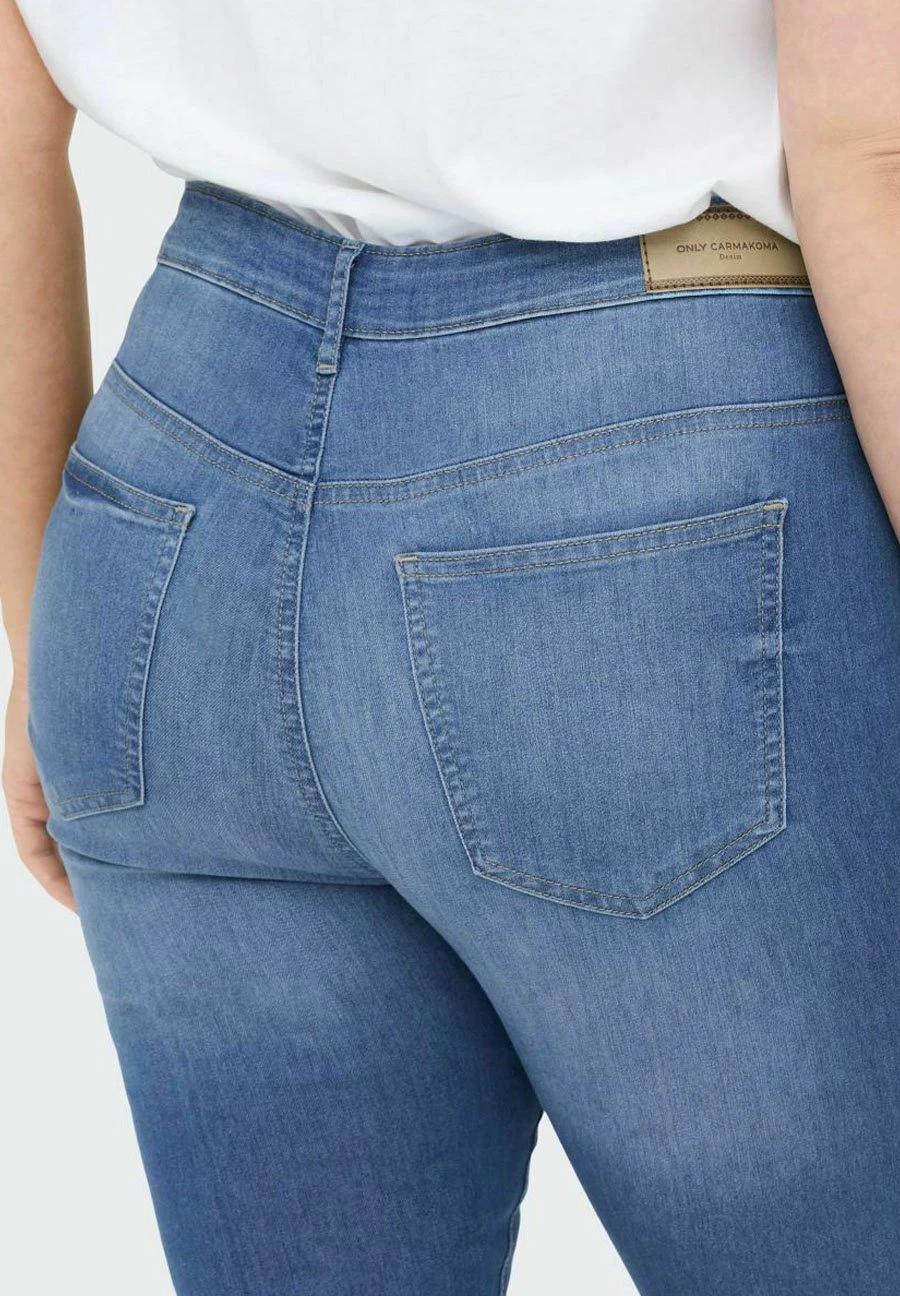 ONLY CARMAKOMA Curvy Carflake High Waist - Jeans Skinny Fit - Medium Blue Denim 7 ONLY CARMAKOMA Curvy Carflake High Waist - Jeans Skinny Fit - Medium Blue Denim - Afbeelding 5