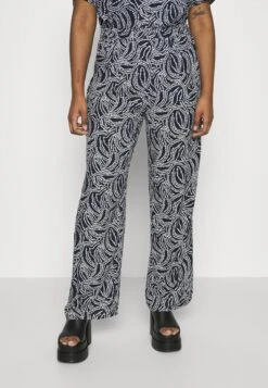 ONLY CARMAKOMA Carnova Lolli Life Wide Pant - Broek - Evening Blue/Graphica
