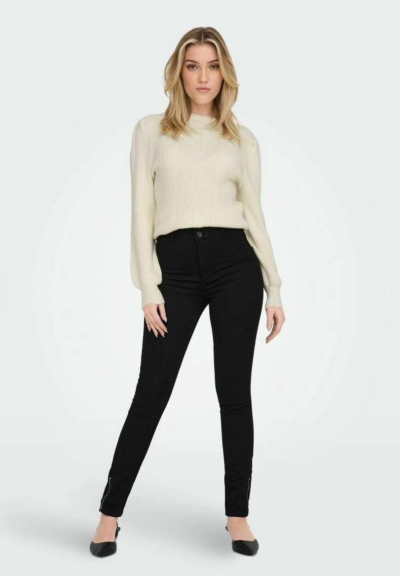 ONLY Einfarbiger - Trui - Whitecap Gray 4 ONLY Einfarbiger - Trui - Whitecap Gray - Afbeelding 2