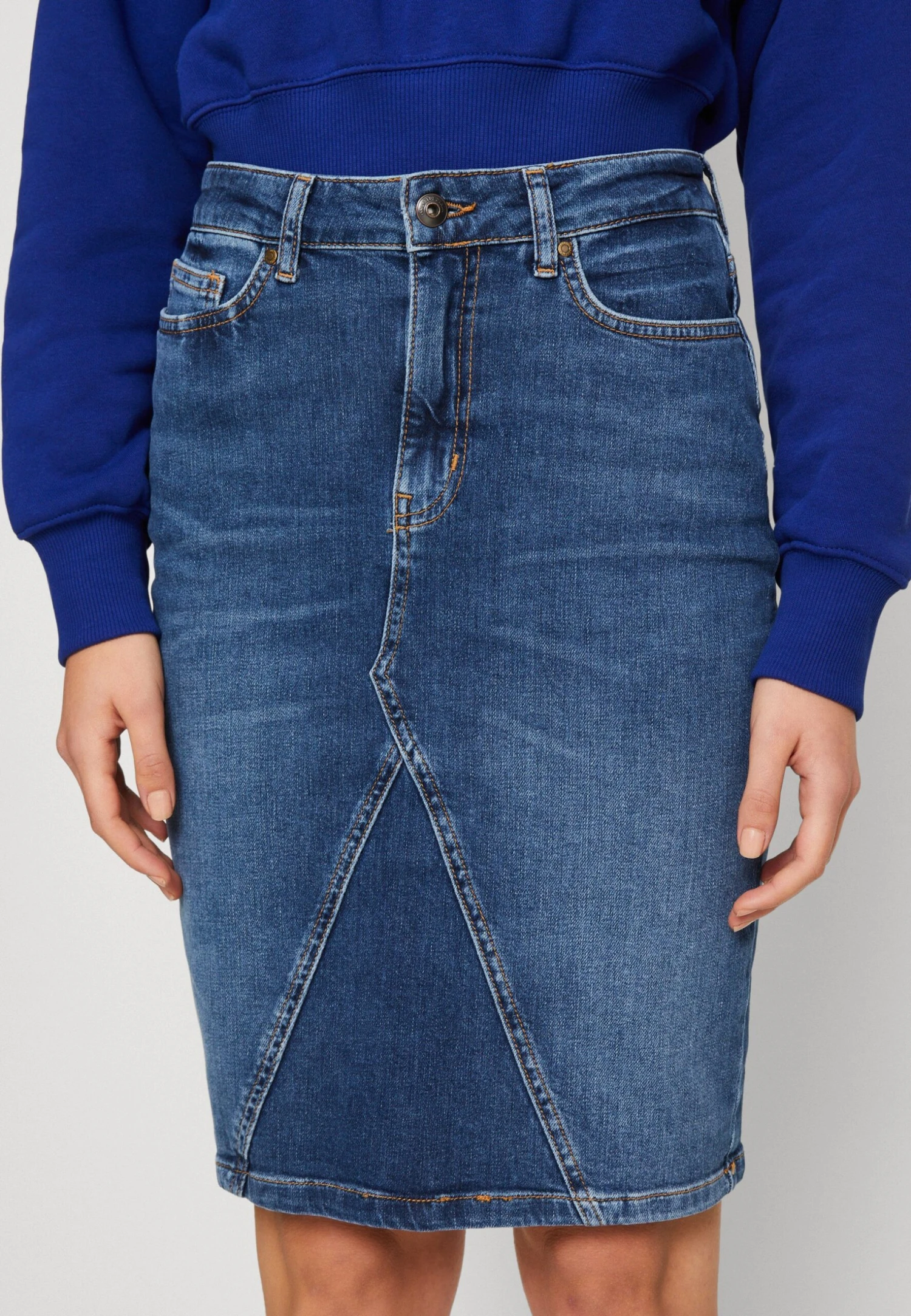 ONLY Onlnorma Pencil Skirt - Jeansrok - Light Blue Denim 8 ONLY Onlnorma Pencil Skirt - Jeansrok - Light Blue Denim - Afbeelding 6