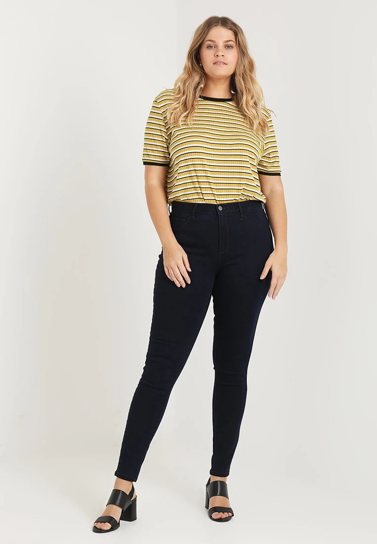 ONLY CARMAKOMA Carstorm - Jeans Skinny Fit - Dark Blue Denim 4 ONLY CARMAKOMA Carstorm - Jeans Skinny Fit - Dark Blue Denim - Afbeelding 2