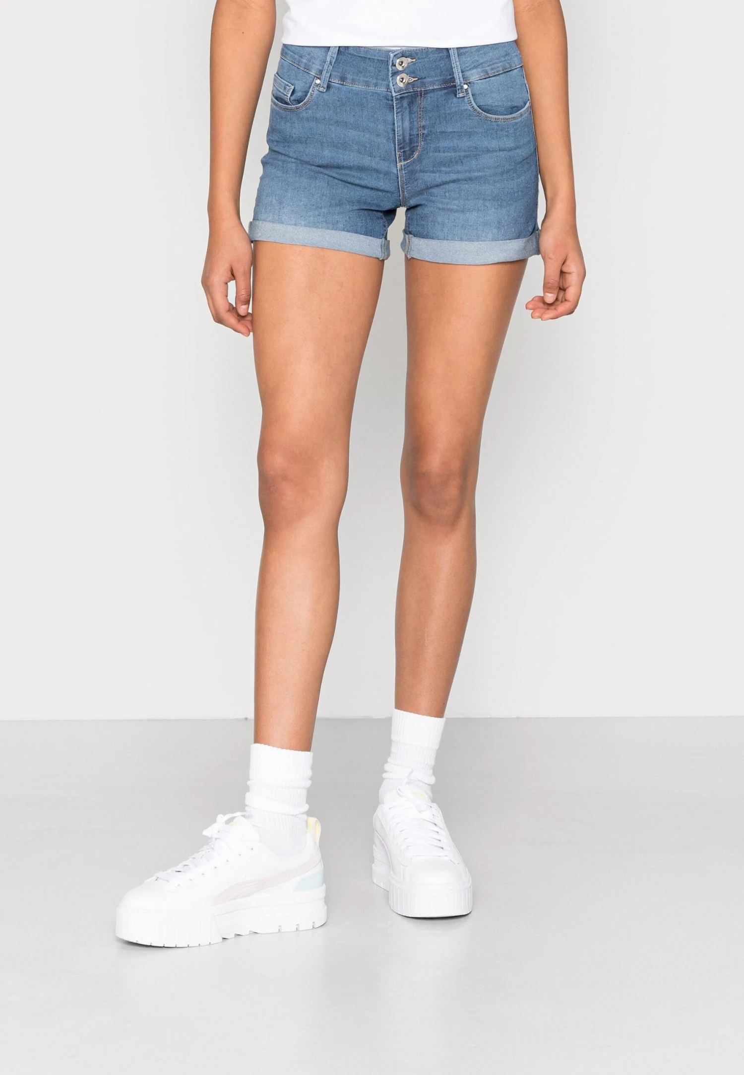 ONLY Onlcarmen Wide - Jeansshort - Light Blue Denim 3 ONLY Onlcarmen Wide - Jeansshort - Light Blue Denim