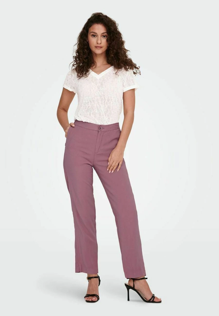 ONLY V-Ausschnitt - T-Shirt Print - Cloud Dancer 4 ONLY V-Ausschnitt - T-Shirt Print - Cloud Dancer - Afbeelding 2