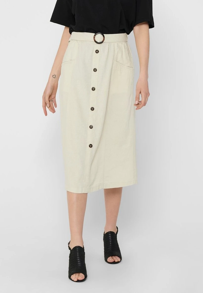 ONLY A-Lijn Rok - Almond Milk 3 ONLY A-Lijn Rok - Almond Milk