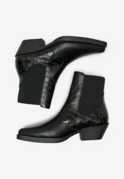 ONLY Shoes Cowboy-/Bikerlaarsjes - Black -ONLY Winkel 9032a372d53147bb8beefd00b88ef0c6