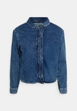 ONLY Onlannabel LifeFrill Shirt- Overhemdblouse - Medium Blue Denim -ONLY Winkel 9354724bf7f04f40a1c176aa0fdf5b1b