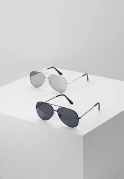 Only & Sons Sunglasses 2 Pack - Zonnebril - Black/Silver-Coloured