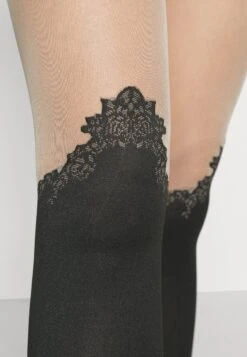 ONLY Onlrut Den Knee Flower Pattern Tights - Panty - Black -ONLY Winkel 9de54fc89ae2462287316d2dfe8b0ab4