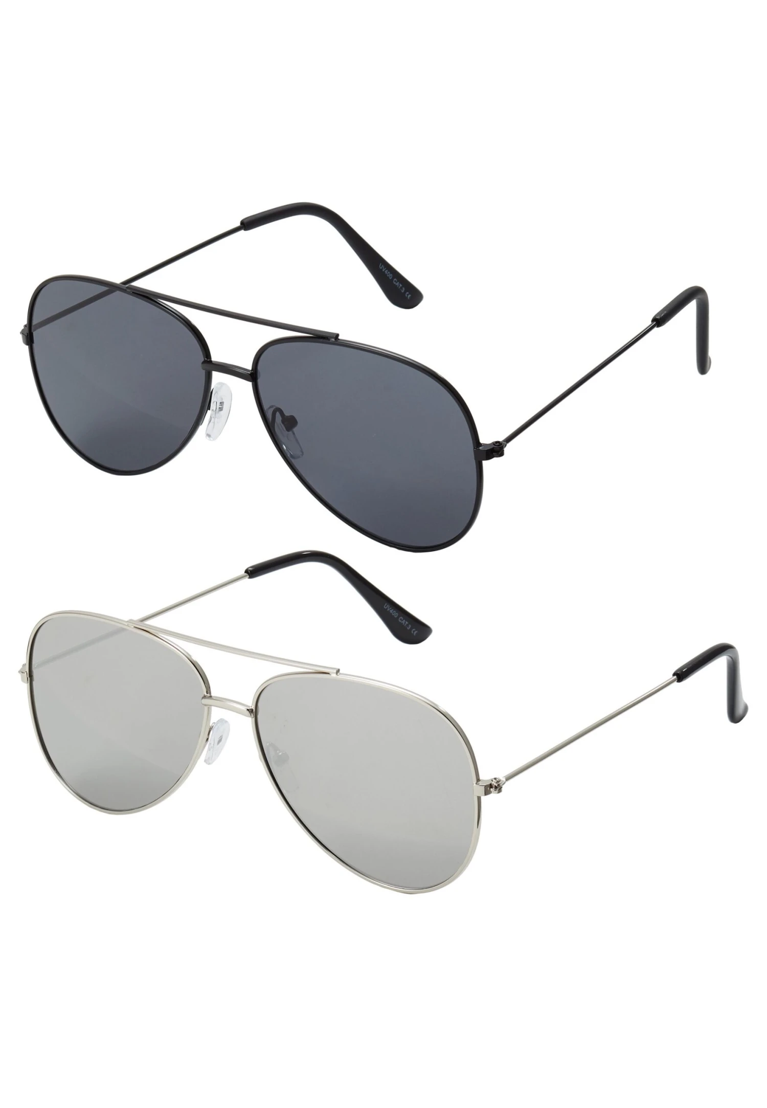 Only & Sons Sunglasses 2 Pack - Zonnebril - Black/Silver-Coloured 4 Only & Sons Sunglasses 2 Pack - Zonnebril - Black/Silver-Coloured - Afbeelding 2